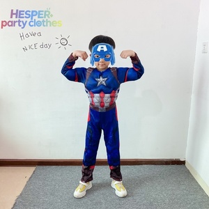 HESPER Spider Man Performance Muscle Costume for <b>Halloween</b> Polyester Jumpsuit for Age Group Inspired by Movie & TV Character - Product Image 3