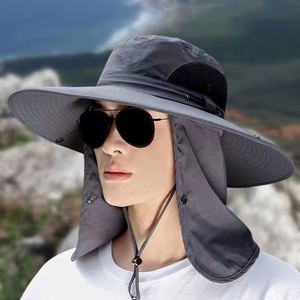 Fishing <b>Hat</b> UV <b>Sun</b> protection Fisherman <b>Hat</b> with Neck Flap Mask Summer Outdoor Breathable Large Brim Sunscreen <b>Hat</b> - Product Image 3