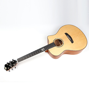 Guitare Sevillana 41 pouces A+ Épicéa Corps massif Dos en acajou Guitare acoustique électrique 2102 - Product Image 2