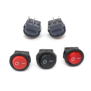 สวิตช์โยกไฟฟ้าแบบกลม 2 ตำแหน่ง เปิด-ปิด รุ่น DIA16mm สีดำ - Product Image 3