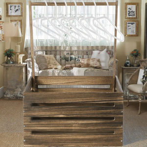 Gran oferta de armario de madera para Baby Shower, cesta de madera con asa, cesta personalizada para bebé para el <span class=keywords><strong>embarazo</strong></span>, nuevos padres - Product Image 1