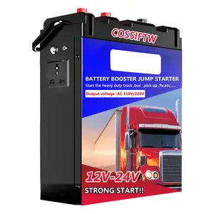 12V 24V LKW-und Autobatterie-Booster-Starthilfe kann RV/Bus/Tank/LKW/Tanker/Gabelstapler/Kranwagen 48000mAh 4000A starten