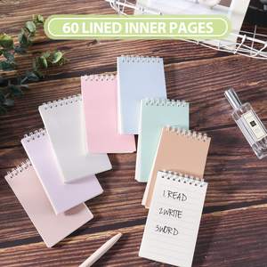 <span class=keywords><strong>Mini</strong></span> bloc-notes coloré 3x5 en spirale, pages lignées, 16 blocs-notes pour la productivité de l'organisation de l'école et du bureau - Product Image 2