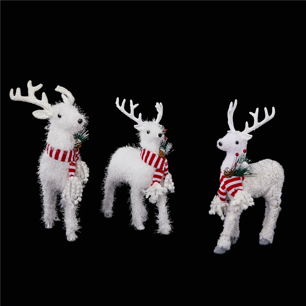 RUCHAO Christmas Deer Decoration Cute Deer Decoration for New Year Christmas Elk
