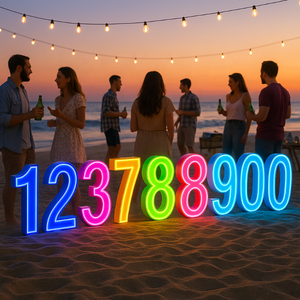 Numero 4ft 5ft grande Ensemble Led 3d LED tendone lettera con luci LED lampadina per matrimonio personalizzato luce su lettera <span class=keywords><strong>d</strong></span>'<span class=keywords><strong>amore</strong></span> - Product Image 5