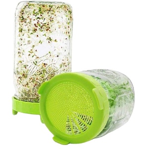 Tapas de plástico de boca ancha de 86 mm con rosca, antiderrame, para tarros Mason, aptas para alimentos, al por mayor - Product Image 1
