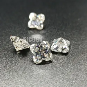 Loose Gemstones Fine Jewelry Making DIY Moissanite Engagement Ring Women Watch Four Leaf Clover Loose Moissanite Wholesale