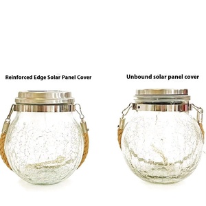 Đèn treo trang trí Giáng sinh sáng tạo ngoài trời, đèn <span class=keywords><strong>LED</strong></span> năng lượng mặt trời kiểu bình thủy tinh treo, chống nước IP65, đèn lọ thủy tinh kiểu Mason - Product Image 5