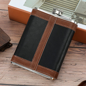 Tùy chỉnh 6oz 7Oz 8oz laserable Da Thép không gỉ rượu Rượu <span class=keywords><strong>Flask</strong></span> Hip <span class=keywords><strong>Flask</strong></span> cho rượu whisky - Product Image 4