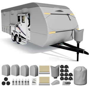 Heavy Duty impermeable resistente a las roturas Anti-UV autocaravana Camper cubierta a prueba de viento 24-27 'cubierta de remolque de <span class=keywords><strong>viaje</strong></span> - Product Image 2