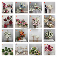 Boule de fleurs de mariage NIKA, boule de fleurs de cerisier blanches 5D, centre de table en fleurs de soie pour mariage