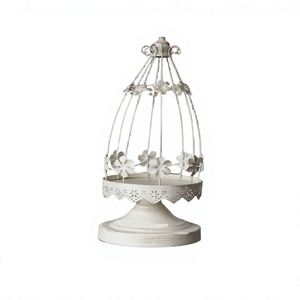 Latest Design <b>Iron</b> Cake Stand With Lid Highest Quality Round Shape Dessert Cake Stand At <b>Cheapest</b> Pricing - Product Image 1