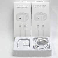 Kit de Carga Rápida PD Tipo-C de 40W, Cable USB C Trenzado de 1M, Enchufe para EE. UU., UE y Reino Unido, Adaptador de Carga Rápida Portátil para Teléfono, Tableta y Portátil