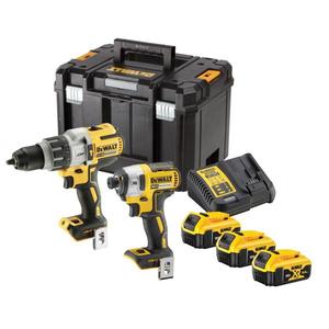 Kit de Taladro Atornillador Inalámbrico Profesional de 20V Máx. con 3 Baterías, Motor sin Escobillas y 3 Años de Garantía - Combo de Herramientas Eléctricas - Product Image 1