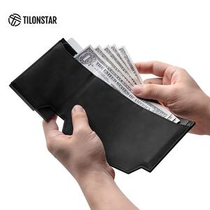 TILONSTAR TVC505 grande capacité tenir 12 cartes haute qualité en Fiber de carbone cuir aluminium Pop Up porte-carte de crédit pour hommes - Product Image 3