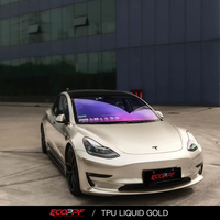 Film de protection de peinture automobile TPU Liquid Stream Gold, film PPF auto-cicatrisant anti-rayures, film de protection de peinture automobile PPF