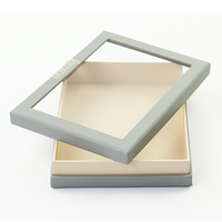 Boîtes d'emballage avec fenêtre transparente, petites boîtes cadeaux à tiroir coulissant en papier avec fenêtre en PVC transparente, biodégradables