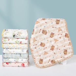Nouvelle serviette de <span class=keywords><strong>bain</strong></span> carrée en gaze à motifs de dessins animés, en pur coton absorbant, <span class=keywords><strong>pour</strong></span> bébés et tout-petits, 30x50cm - Product Image 4