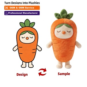 Custom Plush Doll Verified Supplier <strong>Carrot</strong> Mascot Harvest Festival Gifts Custom Plushie - Product Image 1