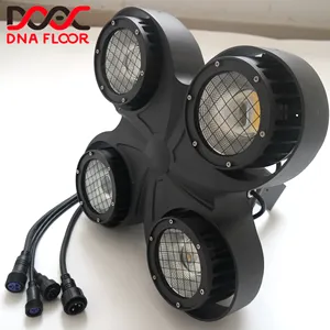 400W COB rgbw 4in1 LED 네 눈 방수 블라인더 무대 조명 야외 cob LED 매트릭스 블라인더 빔 파 라이트