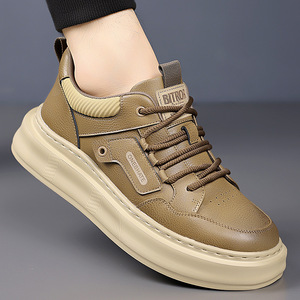 Zapatos Retro Chunky para Hombre, Punta Redonda, con Cordones, Forro de Malla Transpirable, Suela de Goma, Zapatillas Casuales de Moda Otoñal - Product Image 3