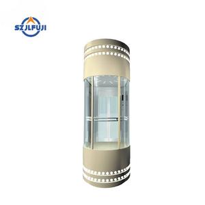 Tornillo Circular Ascensor de lujo Ascensor redondo G + 2 pisos Vidrio completo 360 Ascensor de Villa pequeña - Product Image 2