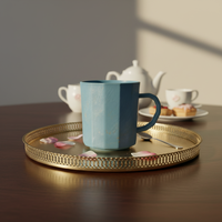 Mug à café écologique 500ml, texture pierre biodégradable, directement du fabricant, idéal pour les musées, les boutiques de souvenirs et les cadeaux.