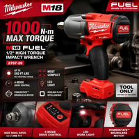 Kit combiné d'outils électriques sans fil Milwaukee 18V, perceuse à main multi-angles, visseuse à chocs, marteau perforateur, ensembles d'outils électriques M12