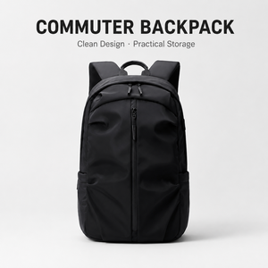 Custom <strong>Backpack</strong> <strong>Laptop</strong> Business Waterproof Black Nylon Office Travel Minimalist Men Lightweight <strong>Professional</strong> <strong>Backpack</strong> - Product Image 1
