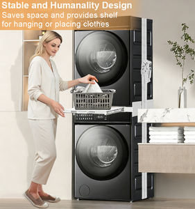 Kit de Apilamiento Universal Manual para Lavadora y Secadora con Alturas Ajustables (24-29 Pulgadas), Base para Lavadora para Uso en Hoteles - Product Image 5