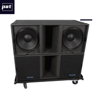 Pat KS28 Dual 18 pouces, subwoofer passif professionnel en contreplaqué de bouleau, néodyme, 4 ohms d'impédance, 2400W de puissance, étanche