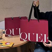 Sacs de shopping en carton ivoire personnalisés avec logo imprimé, sacs cadeaux en papier d'art pour chaussures/vêtements