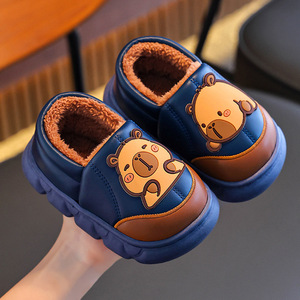 Chaussons d'hiver classiques à bout fermé, antidérapants, à semelle souple, respirants, anti-odeurs, isolés en coton - Product Image 6