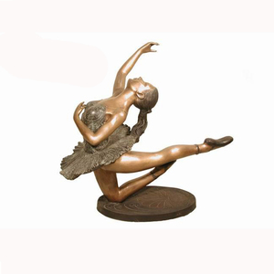 Alta calidad tamaño de la <span class=keywords><strong>vida</strong></span> al aire libre encantador de bronce bailarina estatua - Product Image 6