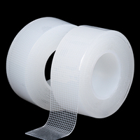 Ruban adhésif nano double face réutilisable sur mesure de 1 m/3 mètres/5 m pour salle de bain, cuisine, bureau