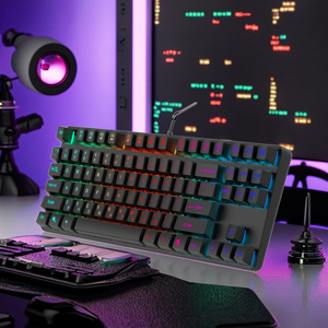 Teclado de gran oferta 60 por ciento RGB LED retroiluminado Teclado mecánico Teclado Gamer con cable inalámbrico ergonómico para juegos - Product Image 4