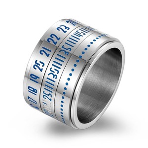 Stainless Steel <b>Ring</b> With <b>Arabic</b> Numerals Multi Functional Unisex Jewelry Gift - Product Image 1