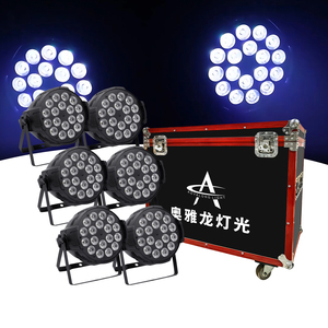 ไฟพาร์ <span class=keywords><strong>LED</strong></span> 18*10W ควบคุมด้วย DMX512 มาตรฐาน IP33 สำหรับเวทีดิสโก้ บาร์ คลับ - Product Image 1