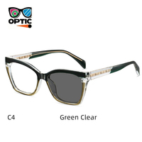 Monture de lunettes optiques œil de chat TR90 pour femmes, photochromiques, anti-lumière bleue, pour verres correcteurs, vente en gros