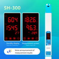 Báscula Ultrasónica con Pantalla LED de 6.5 Pulgadas para Medir Altura y Peso