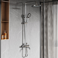 Robinet de douche en laiton mitigeur d'eau chaude et froide de salle de bain