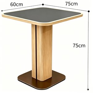 Silla de Restaurante de Madera Contemporánea con Asiento Acolchado y Juego de Mesa Redonda para Área de Comedor, Muebles Comerciales de Diseño Moderno - Product Image 5