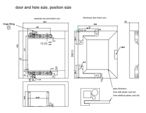 SAH1, мягкие закрывающие потайные петли для двери для пневматическая рама, алюминиевая фурнитура для мебельных шкафов - Product Image 5