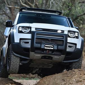 Parachoques Delantero para Land Rover <span class=keywords><strong>Defender</strong></span> 90 110 130, Parachoques Delantero, Barra Protectora, Negro Brillante, Negro Mate - Product Image 6