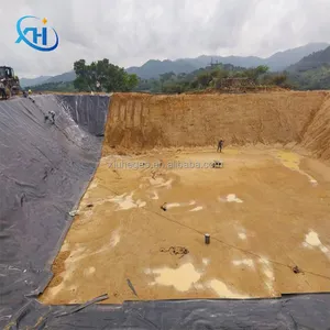 Géomembrane PEHD barrage pisciculture réservoir étang revêtement