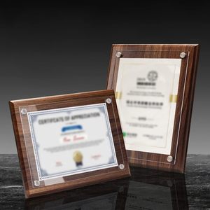 Medal Plaque <strong>Wooden</strong> Honor <strong>Certificate</strong> <strong>Frame</strong> A4 Stand <strong>Certificate</strong> Power of Attorney Photo <strong>Frame</strong> for Tabletop Wall Hanging