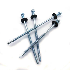 Tornillos Autoperforantes de Acero Galvanizado Métrico, Cabeza Avellanada, Rosca Doble con Arandela de EPDM para Paneles Sándwich - Product Image 3