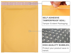 Trung Quốc nhà máy Kraft bong bóng bưu phẩm độn phong bì cho vận chuyển Top người bán đóng gói chuyển phát nhanh kraft giấy vận chuyển túi - Product Image 3