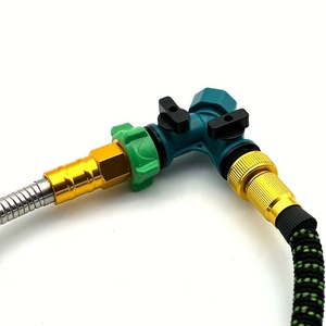 Conector de agua en forma de Y para jardín, divisor de ABS roscado de 1/2 pulgada con válvulas para riego - Product Image 3