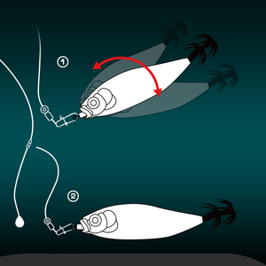 Letoyo UV 50mm/55mm eping Mồi Câu Cá mới cứng Mồi Câu Cá cá rô phi thu hút ABS nổi sutte mực jigs bạch tuộc đồ gá lắp biển - Product Image 4